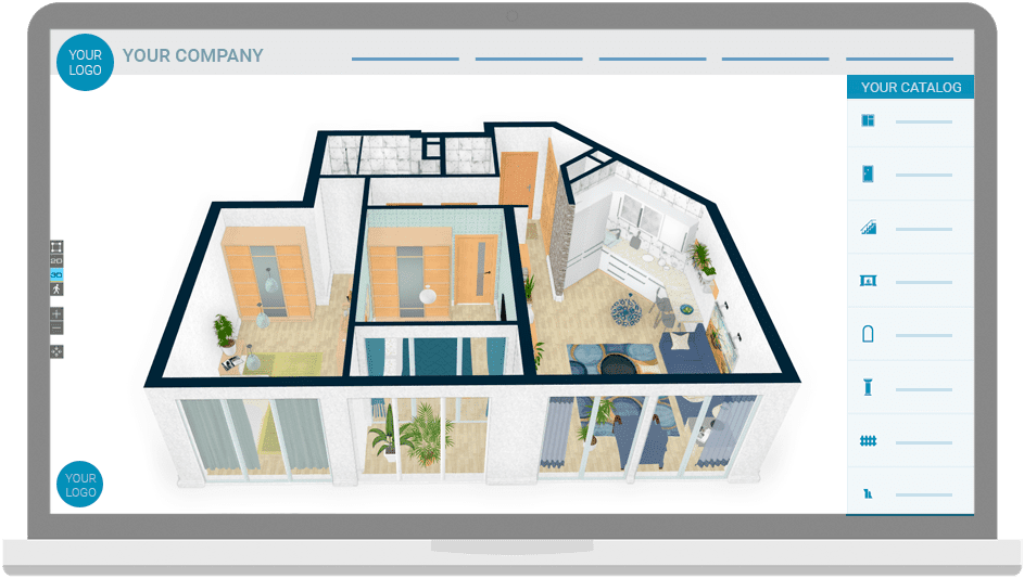 Room configurator software - white lable