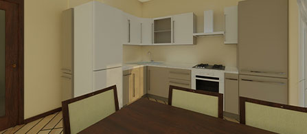 Cozy Apartment Interior 3D Design with Warm Colors