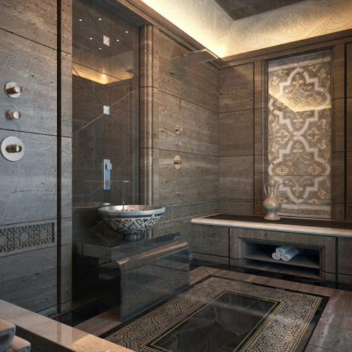 Egyptian style bathroom