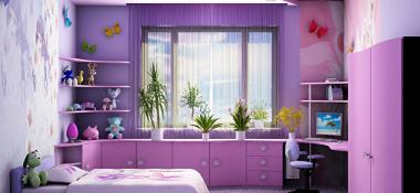 Дизайн комнаты для девочки - идеи интерьера детской для девочек и фото примеров