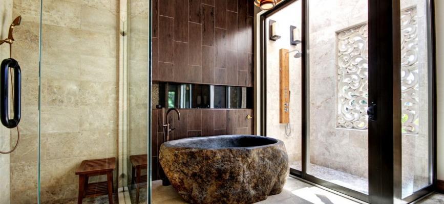 Casa de banho em estilo oriental