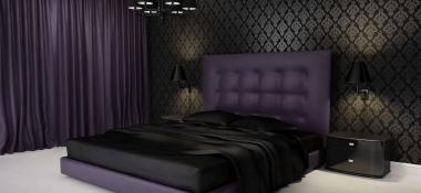 Дизайн спальни в современном стиле в темных тонах (45 фото)