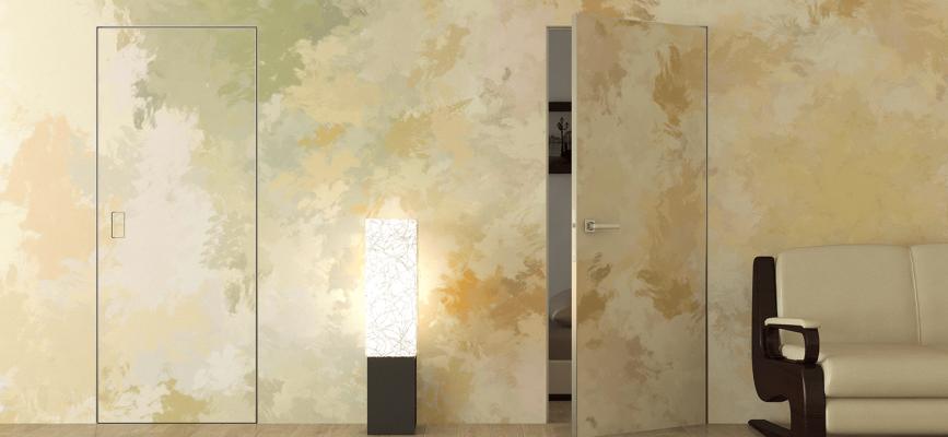 Invisible doors in the interior of the apartment