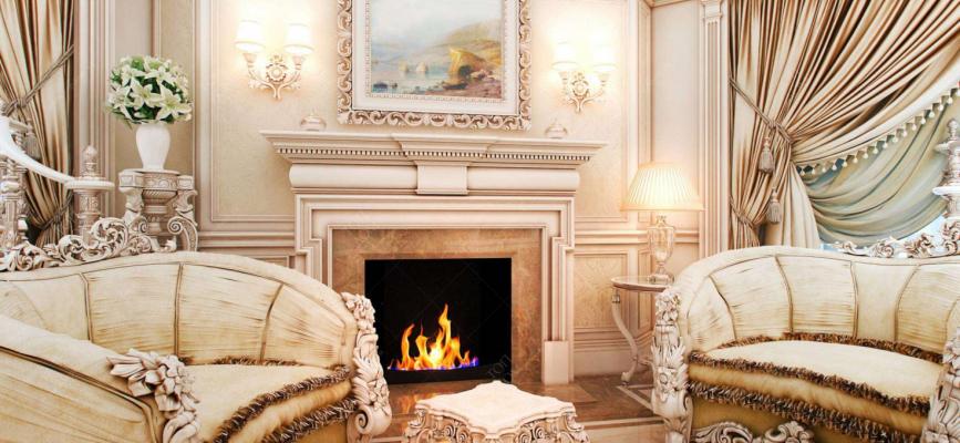 Wohnzimmer im klassischen Stil