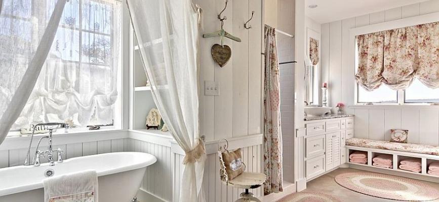 Ein Shabby-Chic-Badezimmer