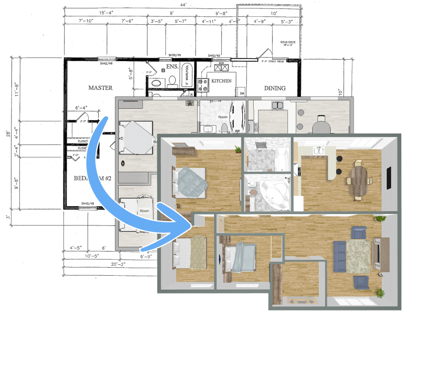 Create 3D & 360 Panorama from Floor Plans