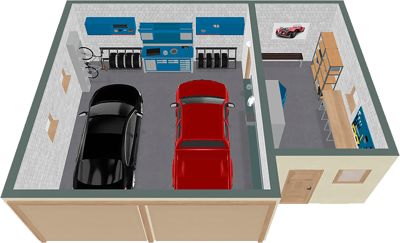 Planeador de layout de garagem Grátis