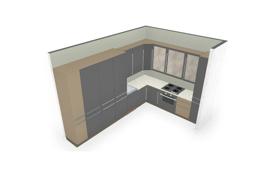 Online kitchen layouts planner in 3D for free - Roomtodo