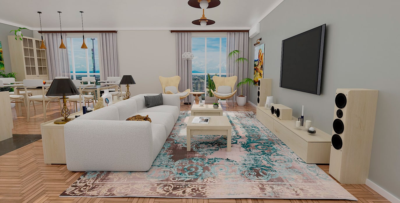 Living room floor planner