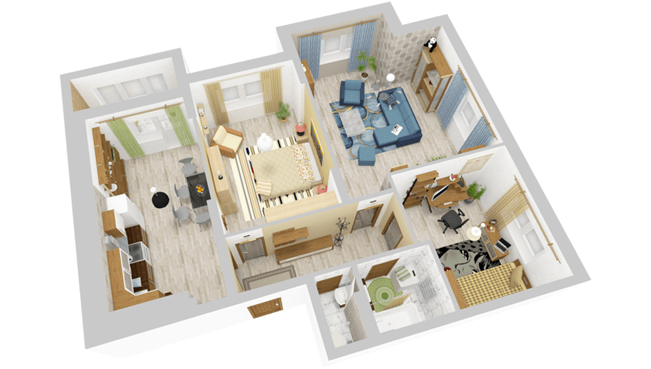 Бесплатный онлайн-планировщик комнат в 3D - Roomtodo